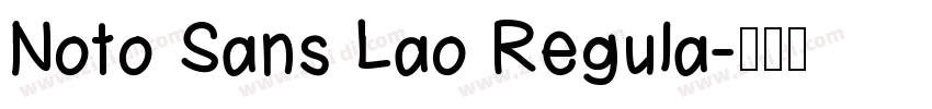 Noto Sans Lao Regula字体转换
